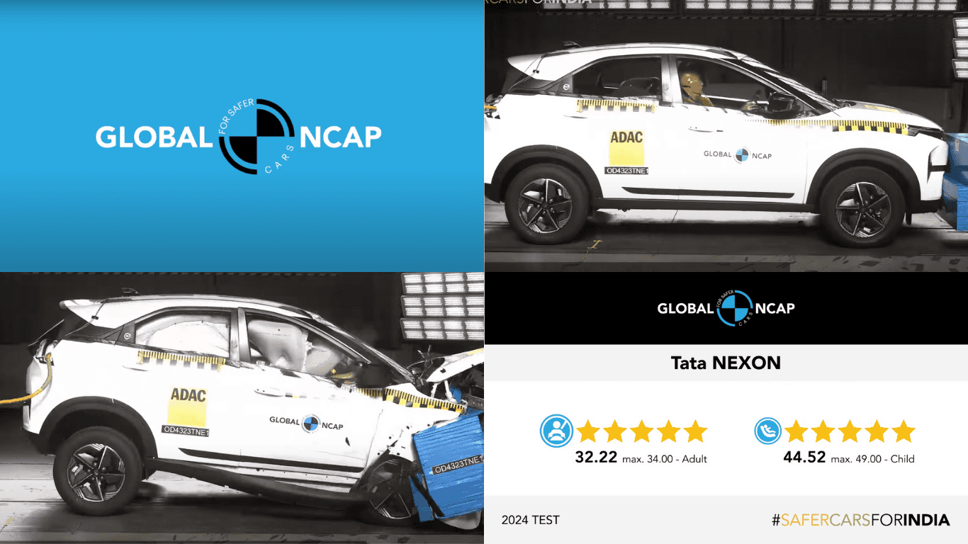 2024 Tata Nexon Achieves 5-Star Safety in Latest Global NCAP Crash Test