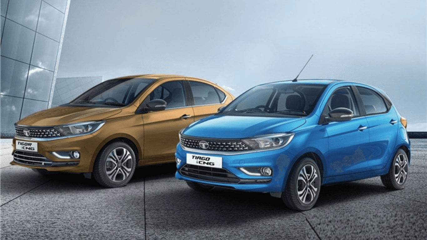 Tata Motors Launches First-Ever Automatic CNG AMT Variants for Tiago and Tigor Models.
