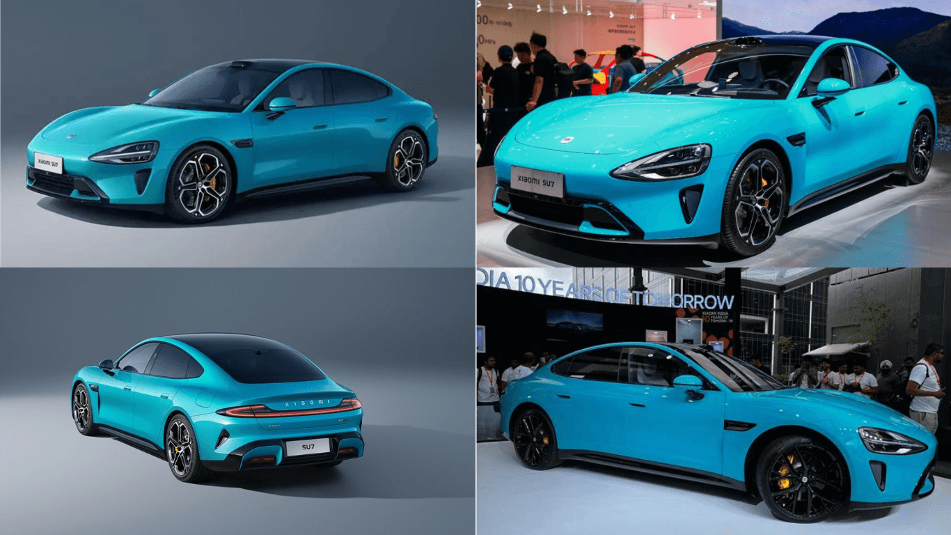 Xiaomi SU7 Electric Sedan Debuts in India