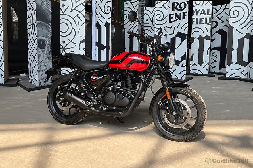 Royal enfield hunter 350 right side view Royal enfield hunter 350 right side view