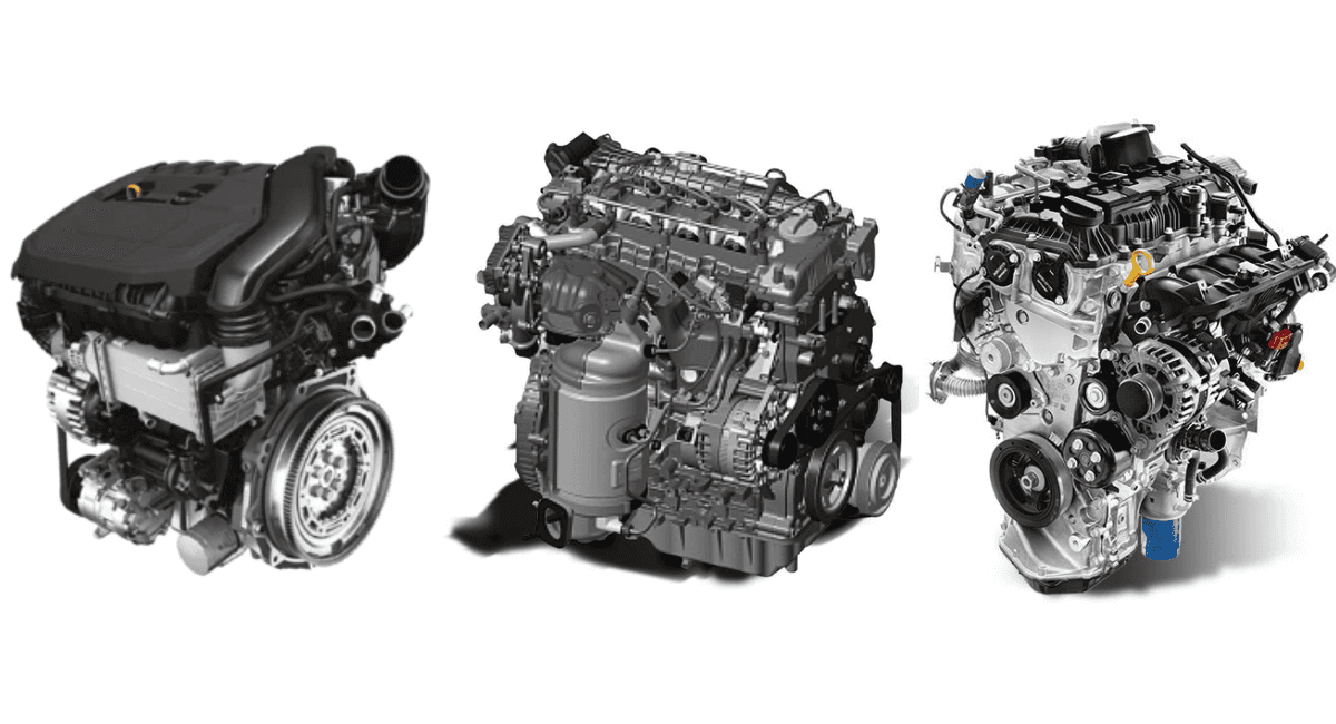 Left - 1.5L TSI Petrol, Middle - 1.5 CRDi Diesel, Right - 1.5L TGDi Petrol