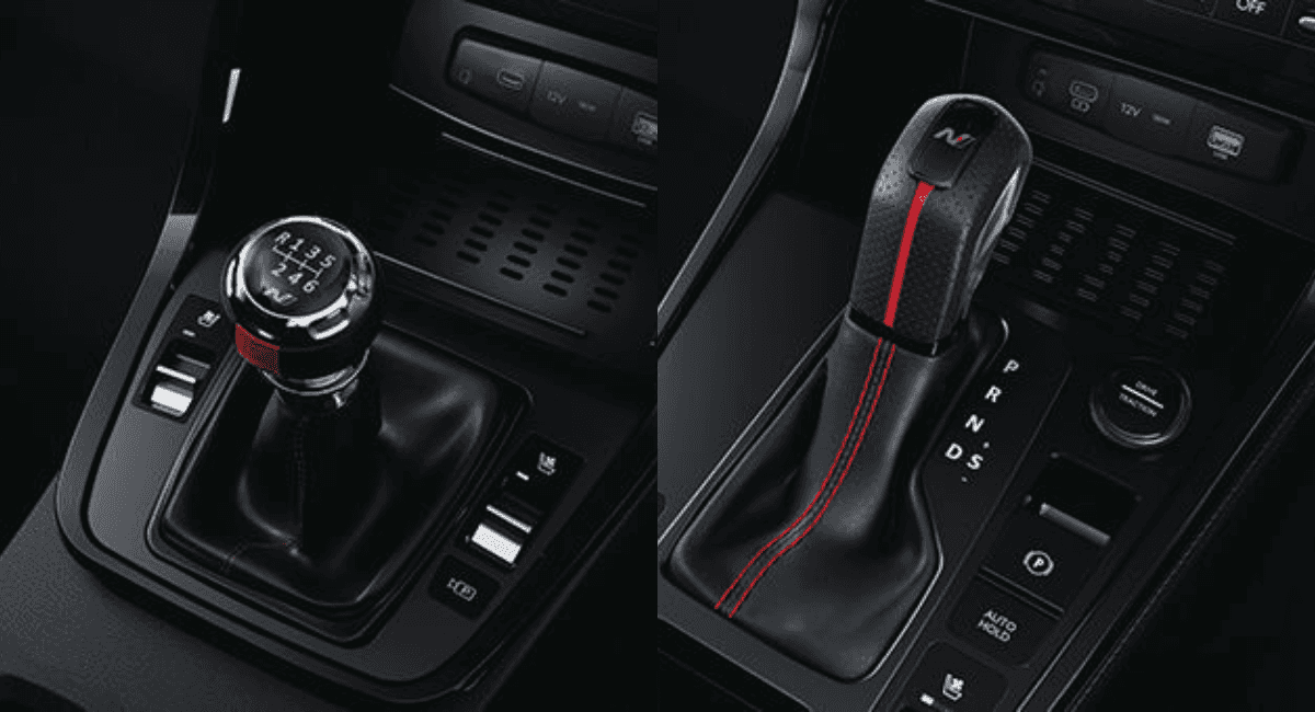 Left - 6 Speed Manual in Creta N-Line, Right - 7 Speed DCT Auto in Creta N-Line