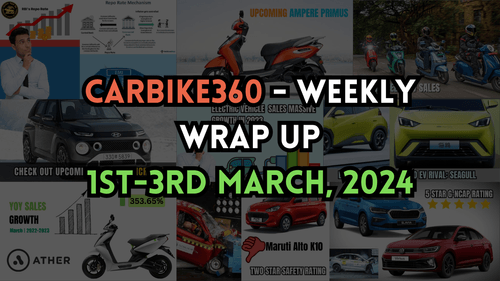 Carbike360 Weekly Wrap UP (1st-3rd march) | Brands Last Month Sales Data and more