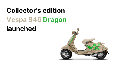 Exclusive Vespa 946 Dragon Launched in India Exclusive Vespa 946 Dragon Launched in India