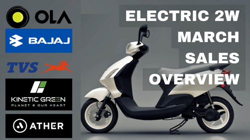 Electric 2W Sales Report For March 2024: Ola, TVS, Bajaj and Ather are Major Key Players news