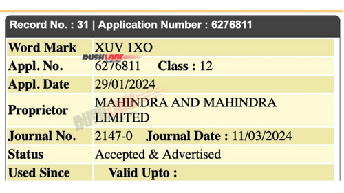 Mahindra’s Upcoming Electric SUVs Names Registered as XUV 7XO, 5XO, 3XO, 1XO Mahindra’s Upcoming Electric SUVs Names Registered as XUV 7XO, 5XO, 3XO, 1XO