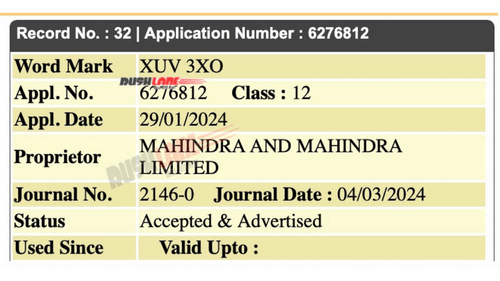 Mahindra’s Upcoming Electric SUVs Names Registered as XUV 7XO, 5XO, 3XO, 1XO 
