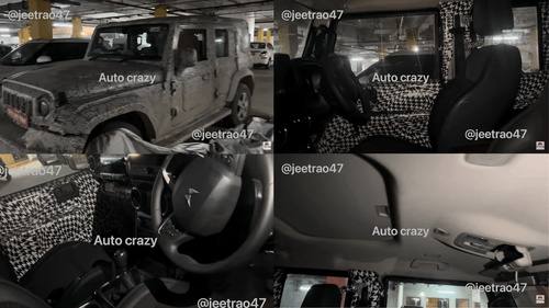 Mahindra Thar Armada 5-Door Interiors Spied - 10.25" Touchscreen, Sunroof, & Flexible Seating Undisguised Before Launch. news