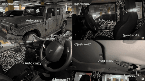 Mahindra Thar Armada 5-Door Interiors Spied - 10.25" Touchscreen, Sunroof, & Flexible Seating Undisguised Before Launch.
