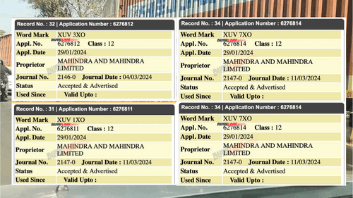 Mahindra’s Upcoming Electric SUVs Names Registered as XUV 7XO, 5XO, 3XO, 1XO Mahindra’s Upcoming Electric SUVs Names Registered as XUV 7XO, 5XO, 3XO, 1XO