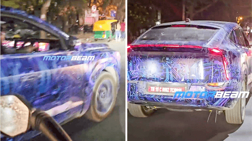 Mahindra XUV.e9 Spotted with Triple-Screen Dashboard Spy Image Revealed Mahindra XUV.e9 Spotted with Triple-Screen Dashboard Spy Image Revealed