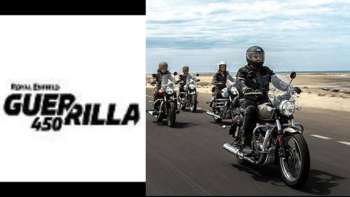 Royal Enfield Guerrilla 450 Logo Revealed news