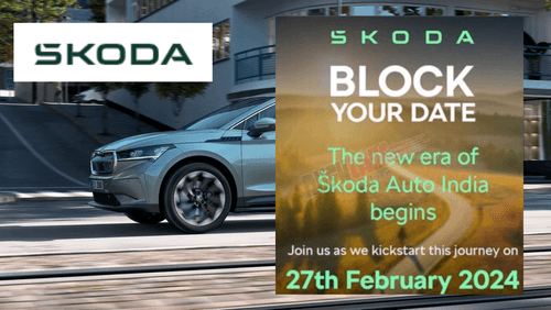 Skoda  Enyaq Unveiling Anticipation Mounts Ahead of Skoda India's 27th Feb Event news