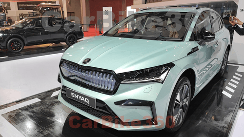 Skoda Unveils All-Wheel Drive Enyaq Electric SUV: At Bharat Mobility Expo 2024
