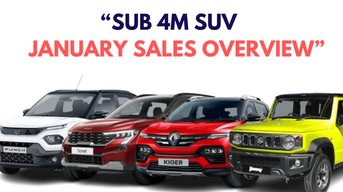 Sub 4m SUV Sales Jan '24: Tata Punch Leads, Jimny Slumps, Sonet Surges, Segment Grows Strong