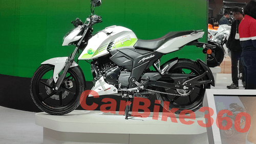 TVS Might Launch Flex Fuel Version of Apache RTR 160 4V | Unveiled at Bharat Mobility Expo 2024 TVS Apache RTR 160 4V Fuel Flex