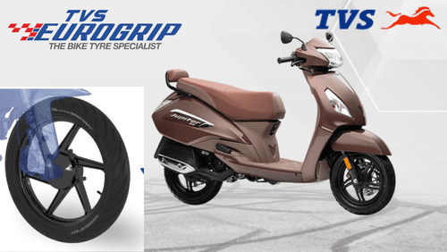 TVS Showcased SmartXConnect Scooter with Eurogrip Tyres at Bharat Mobility Expo 2024