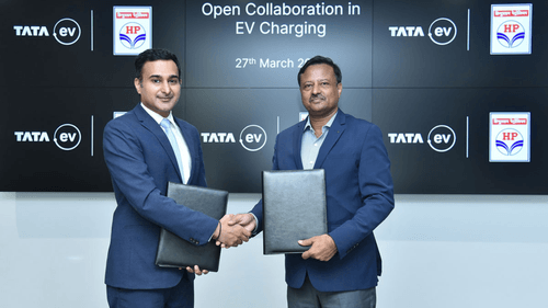 Tata Passenger Electric Mobility Joins Forces with HPCL to Enhance EV Charging Infrastructure Tata Passenger Electric Mobility Joins Forces with HPCL to Enhance EV Charging Infrastructure
