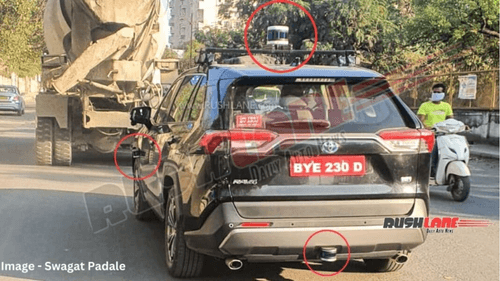 ARAI's Investigation into Autonomous Driving: Toyota RAV4 Spotted with LiDAR Sensors Sparks Speculation on Self-Driving Future in India