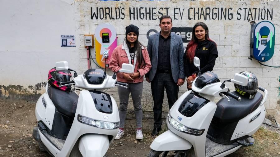 In Kaza, Spiti Valley “the tourism spot” Got It’s World's highest charging station