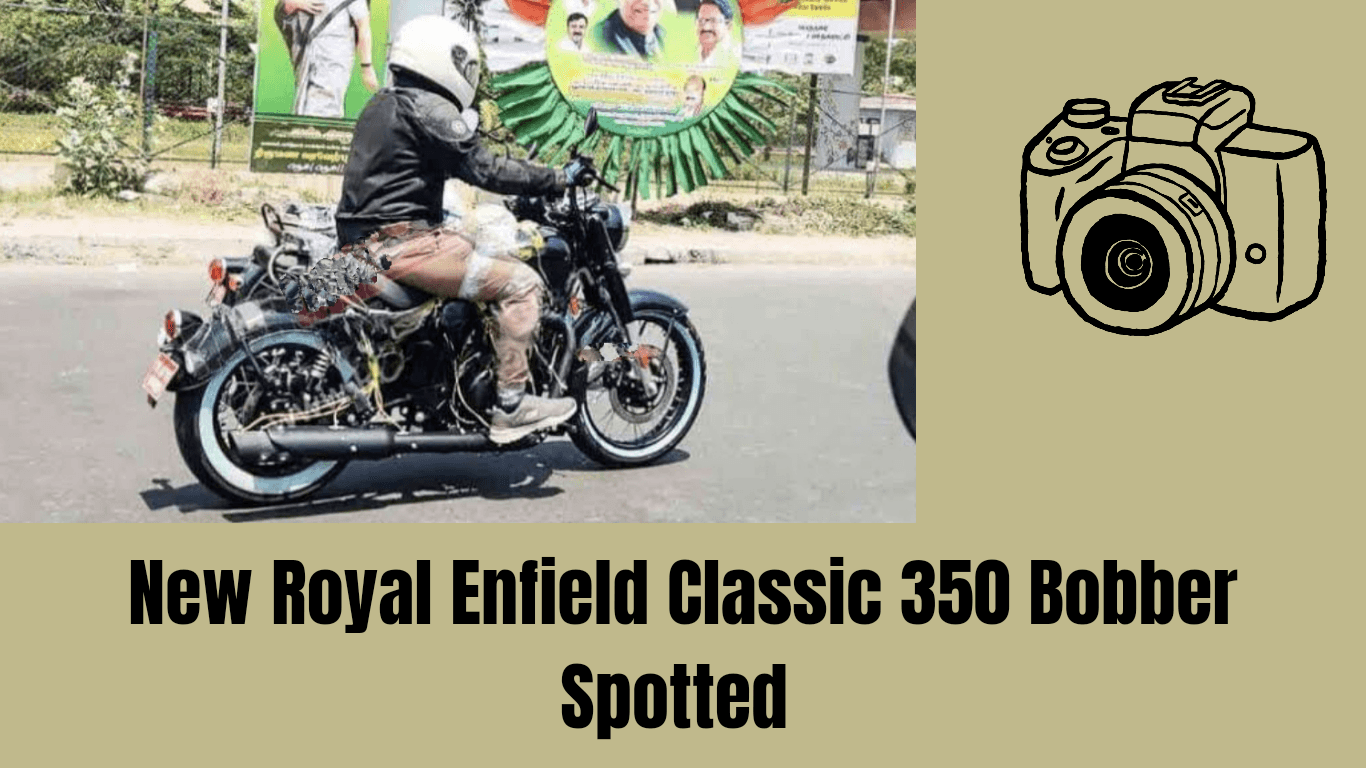 New Royal Enfield Classic 350 Bobber Spied with Distinctive Single Seat and Striking White Tyre Wall