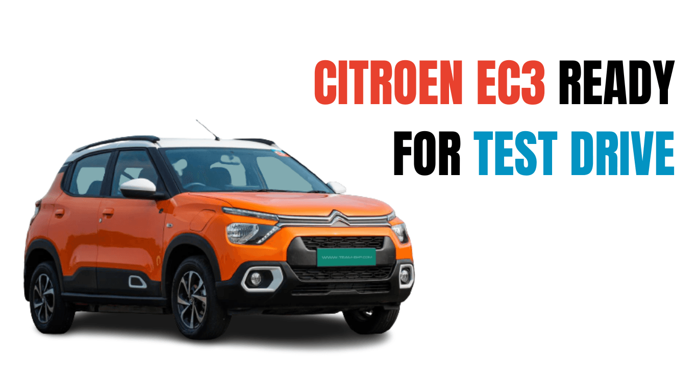 Citroen eC3 is now available for a test drive before the launch