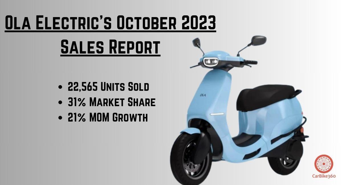 22,565 Units Sold: Ola Electric's October 2023 Sales Report