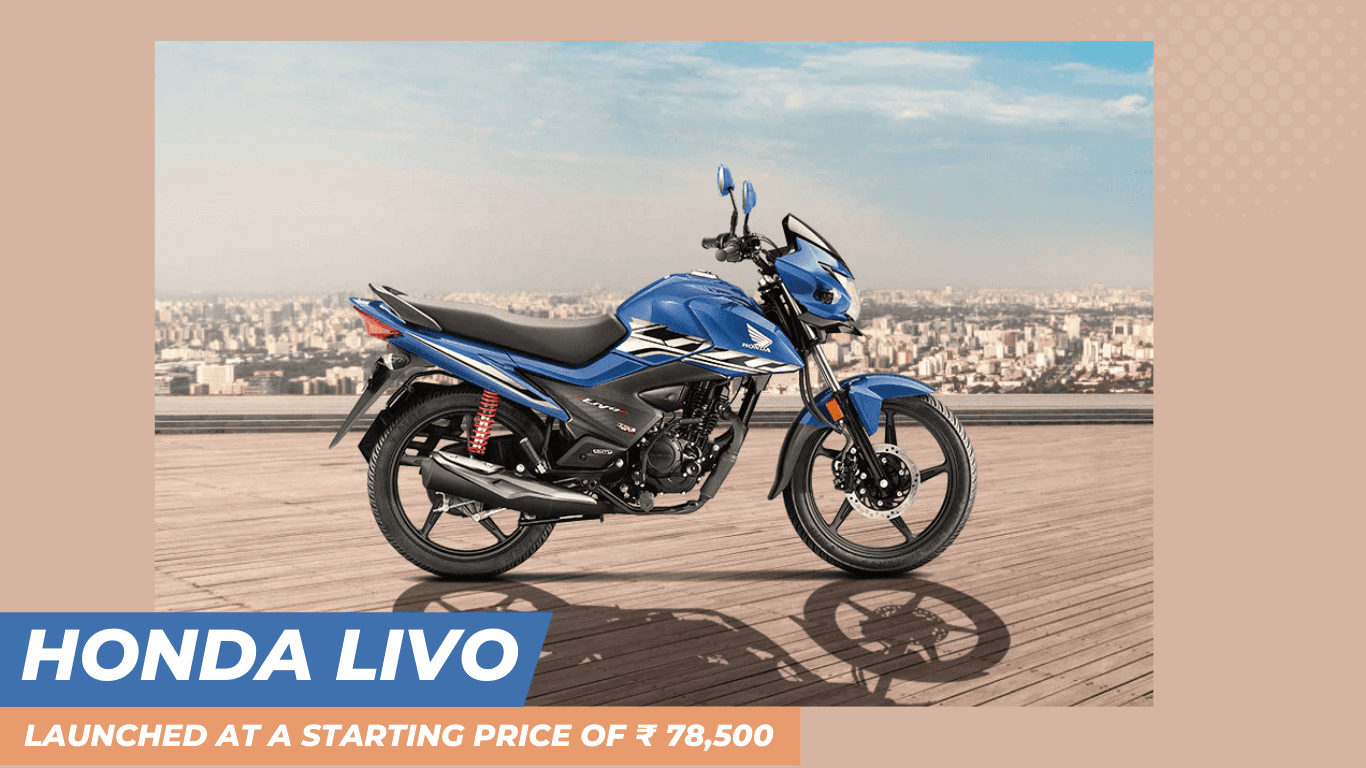 2023 Honda Livo launched at a starting price of ₹ 78,500