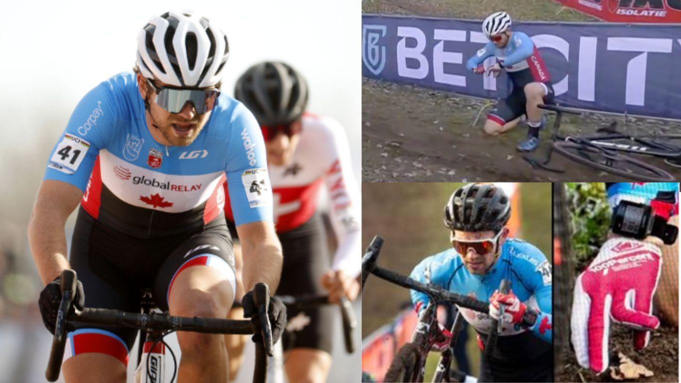 Cyclo-Cross Racer Snaps Dislocated Finger Back Into Place Mid-Race