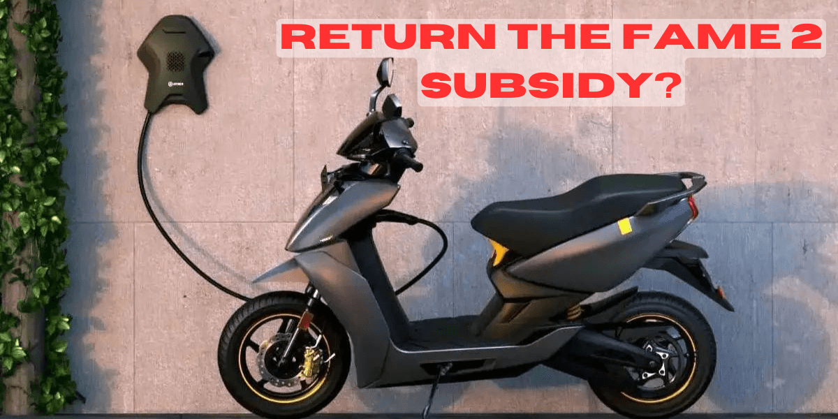 Electric 2 wheeler owners asked to return FAME 2 subsidy: Here’s why