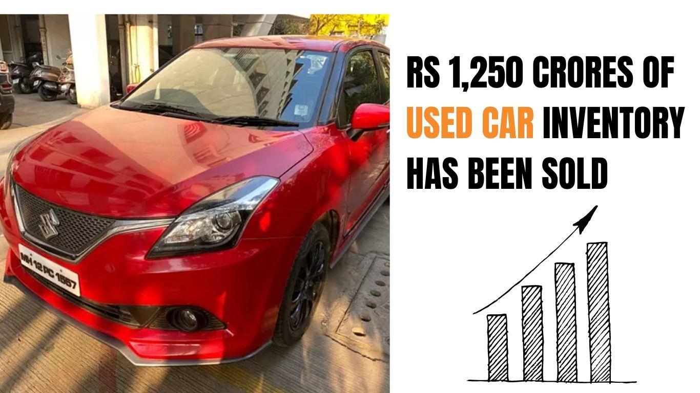 India's Used car market has witnessed a remarkable surge as inventory worth a whopping Rs 1,250 crore has been sold