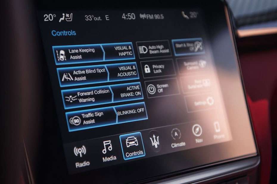 Maserati Levante infotainment Maserati Levante infotainment