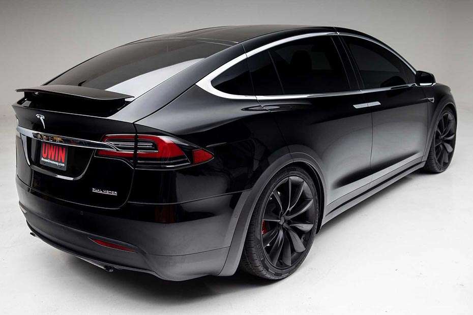 Tesla Model X Right Side Rear View Tesla Model X Right Side Rear View
