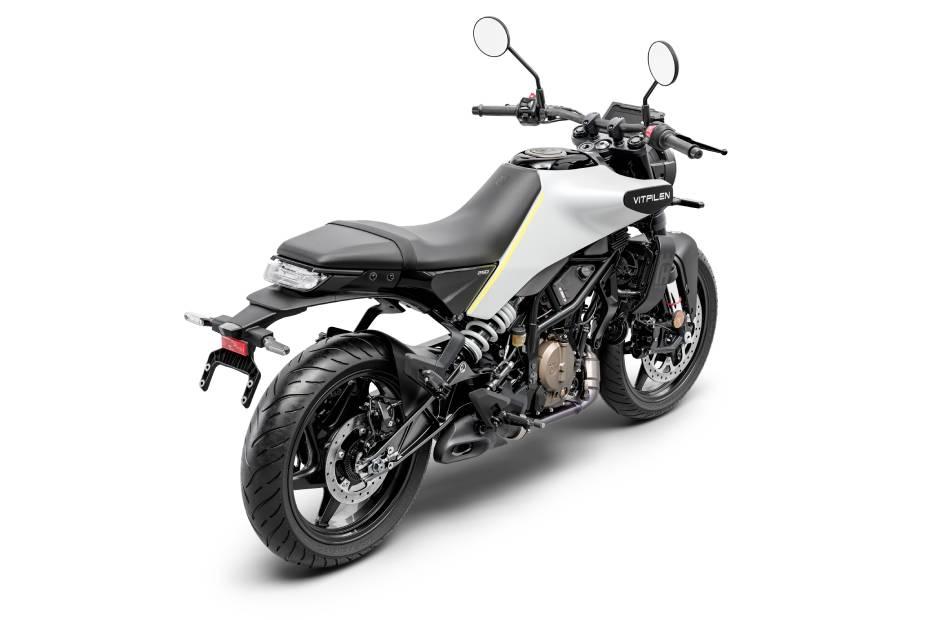 Husqvarna vitpilen 250 right rear three quarter Husqvarna vitpilen 250 right rear three quarter