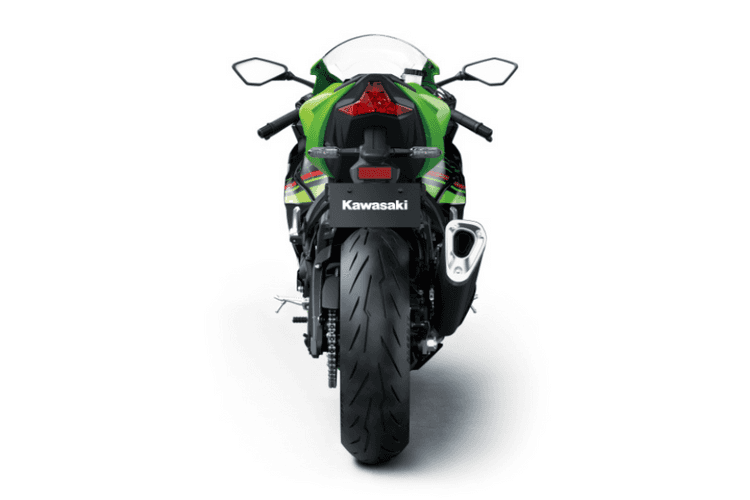 Kawasaki ninja zx-6r Rear view Kawasaki ninja zx-6r Rear view