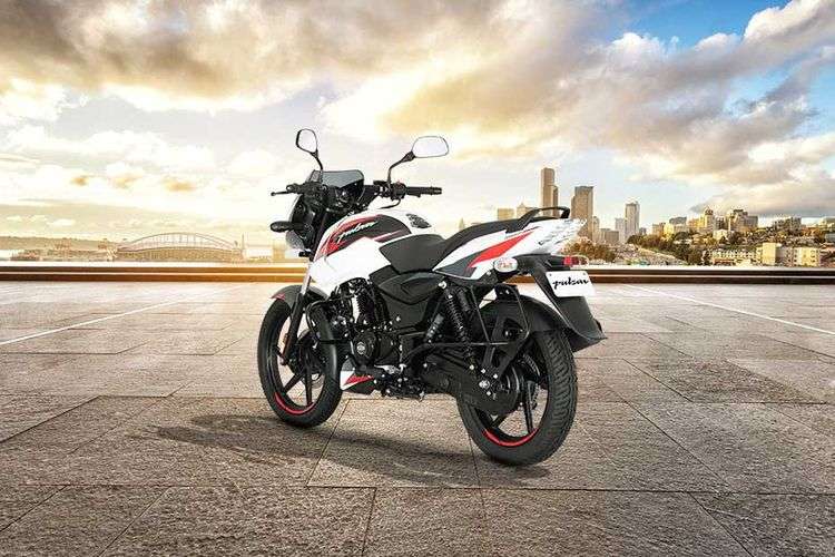 Bajaj Pulsar 150 Left Rear Three Quarter Bajaj Pulsar 150 Left Rear Three Quarter