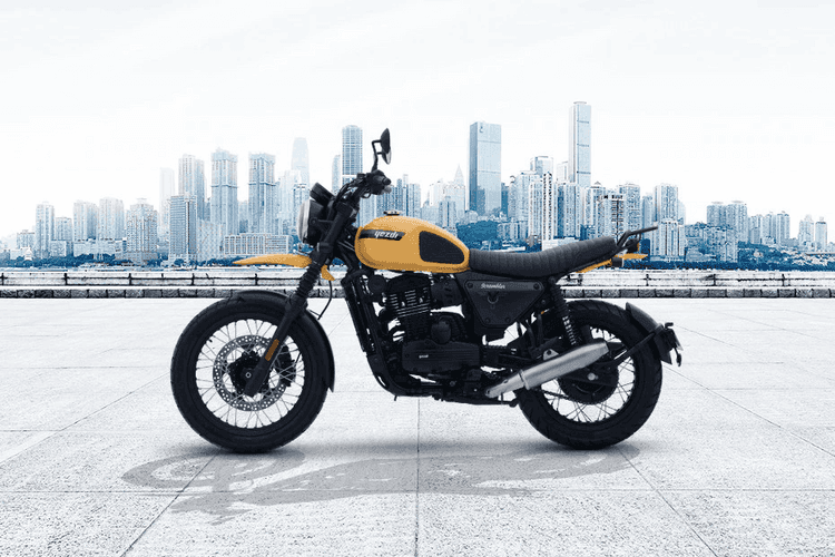 Yezdi Scrambler Left Side View Yezdi Scrambler Left Side View