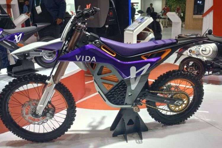 Vida E-Dirt Bike Left Side View Vida E-Dirt Bike Left Side View