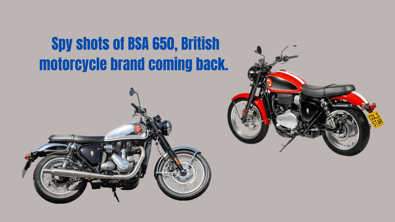 Spy shots of BSA 650, British motorcycle brand coming back. 
