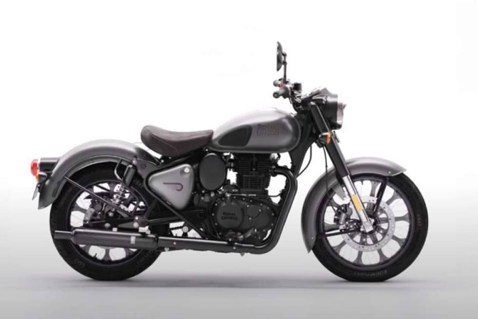 Royal enfield classic 350 bobber right side view Royal enfield classic 350 bobber right side view