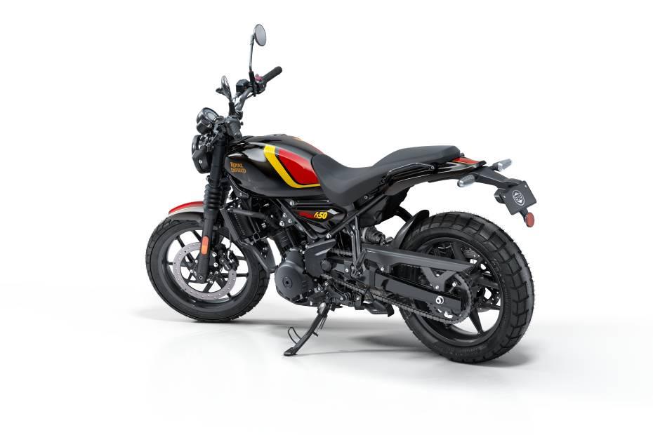 Royal enfield guerrilla 450 left rear three quarter Royal enfield guerrilla 450 left rear three quarter