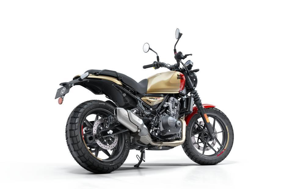 Royal enfield guerrilla 450 right rear three quarter Royal enfield guerrilla 450 right rear three quarter