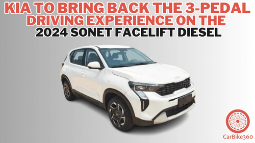 Kia To Bring Back The 3-pedal Driving Experience On The 2024 Sonet Facelift Diesel Kia To Bring Back The 3-pedal Driving Experience On The 2024 Sonet Facelift Diesel