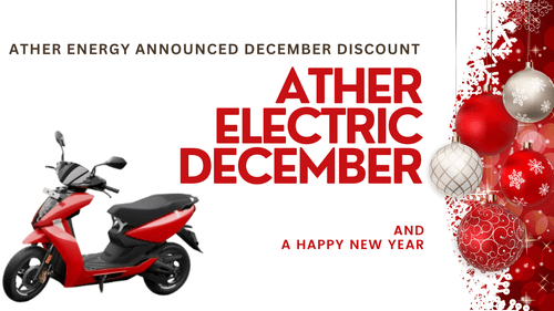 Get a massive Discount of 25,000 on Ather 450S & 450X in December Offers