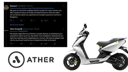 एथर एनर्जी ने एक ऐसी महिला के लिए टेस्ट राइड की व्यवस्था की, जिसे निकटतम अनुभव केंद्र खोजने में कठिनाई का सामना करना पड़ा एथर एनर्जी ने एक ऐसी महिला के लिए टेस्ट राइड की व्यवस्था की, जिसे निकटतम अनुभव केंद्र खोजने में कठिनाई का सामना करना पड़ा