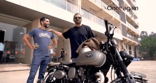 Actor Suniel Shetty Got His Customised Royal Enfield Bike, See the pictures here