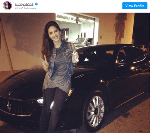 Sunny Leone's Top 4 Luxuries Cars collection 