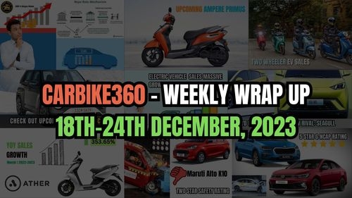 Carbike360 Weekly Wrap Up | Top 5 Automotive News: FAME Subsidy extension, new launches and more Carbike360 Weekly Wrap Up | Top 5 Automotive News: FAME Subsidy extension, new launches and more