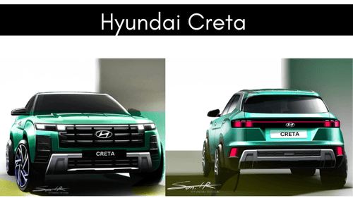 Hyundai Reveals 2024 Creta Facelift Concept Design, Looks Similar to Production Model