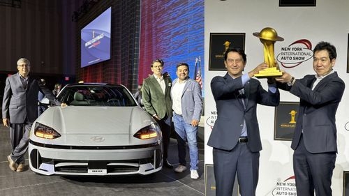 न्यूयॉर्क ऑटो शो में 'वर्ल्ड कार ऑफ द ईयर' जीतने के लिए Hyundai IONIQ 6 इलेक्ट्रिक चार्ज! न्यूयॉर्क ऑटो शो में 'वर्ल्ड कार ऑफ द ईयर' जीतने के लिए Hyundai IONIQ 6 इलेक्ट्रिक चार्ज!